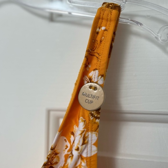 NWT Nip Tuck Swim Yellow Floral One-Piece Swimsuit 8/10 - Picture 6 of 14